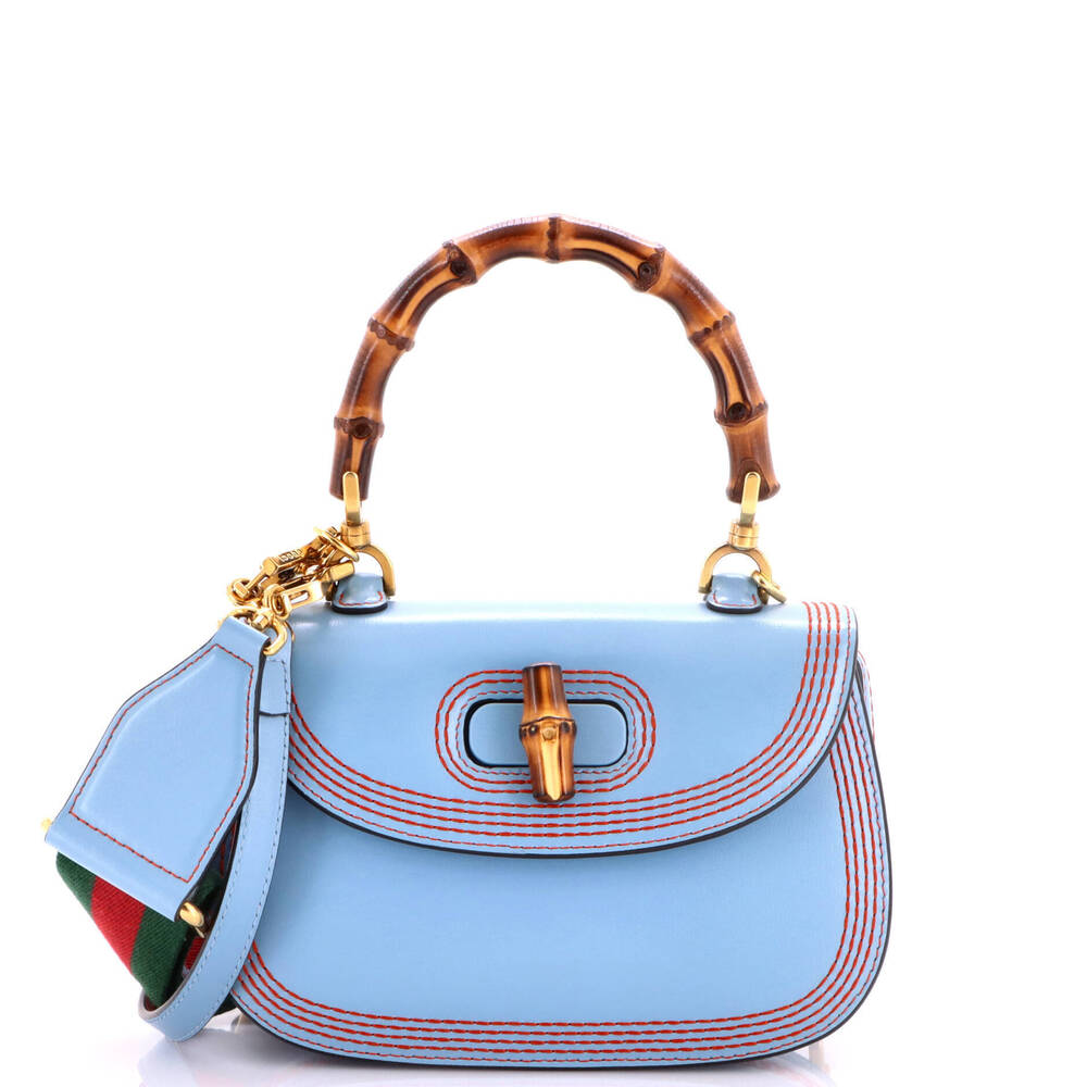 Gucci Small Bamboo 1947 Top Handle Bag Leather